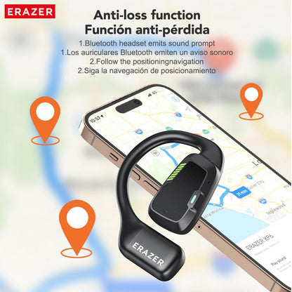 ERAZER XP6 Bluetooth Earphones Translation Earbuds with APP, OWS Wireless Earbuds Stereo Translate Headphones, Built-In Mic High-Quality Sound Earbuds ,30H Long Playtime, Immersive Premium Sound Long Distance Earphones with Charging Box,For Gym Running